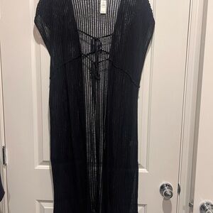 Aerie Black Swim Coverup